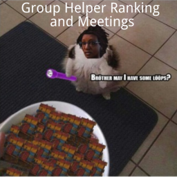 Group Helper Ranking and Meetings