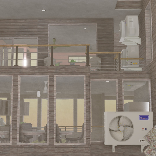 Modern House with Air conditioners V.1