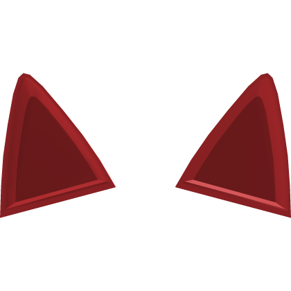 ♡ cute kitty ears recolor in red Roblox item