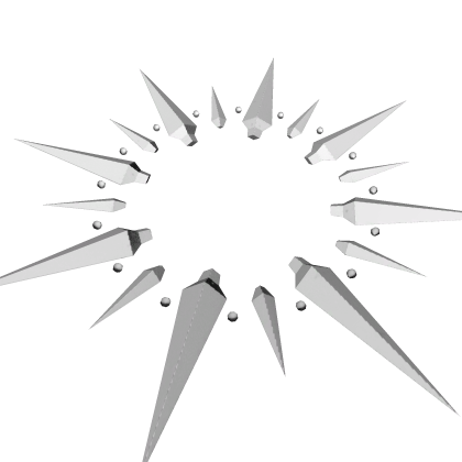 Silver Spike Burst Collar