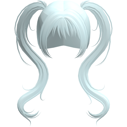long blue wispy vkei pigtails Roblox item