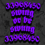 swing or be swung