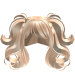 Toasty Blonde K-pop Curly Pigtails