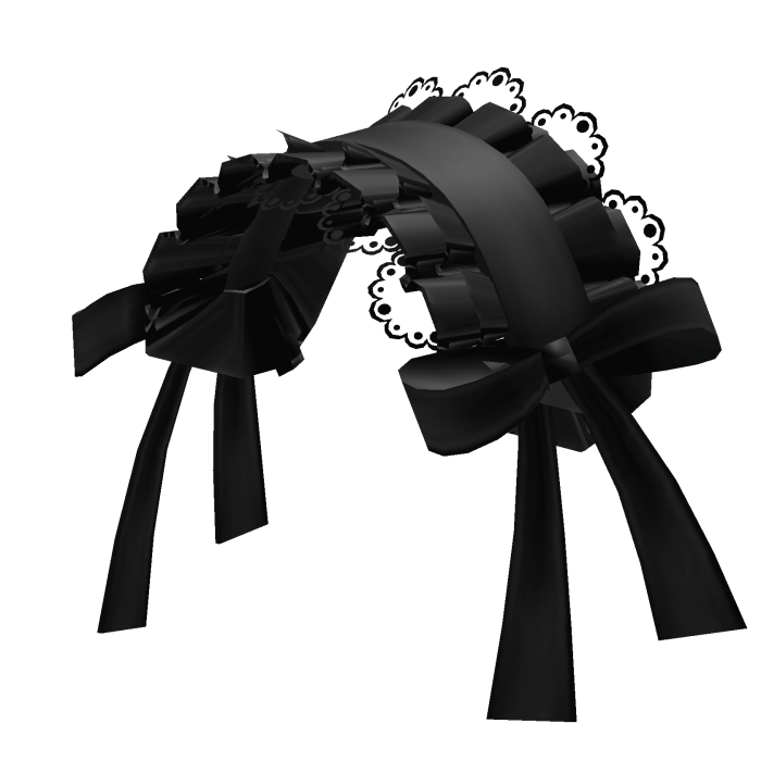 cute gothic lolita black lace bow headdress