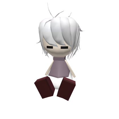 White Hair Sleepy Girl Dream Diary Shoulder Buddy Roblox item