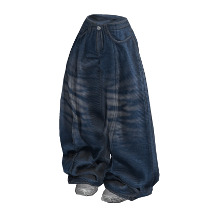 Dark Blue Baggy Y2K Skatecore Jeans