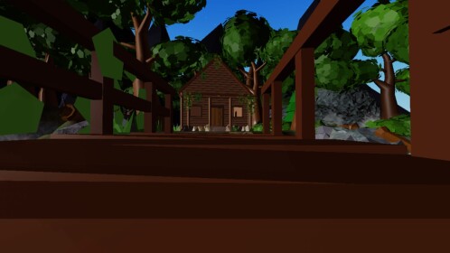 Low Poly Cabin Build