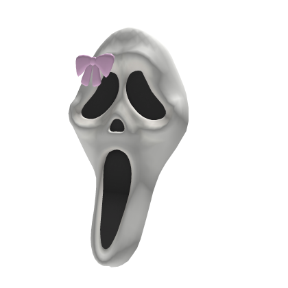 Pink cute scream mask