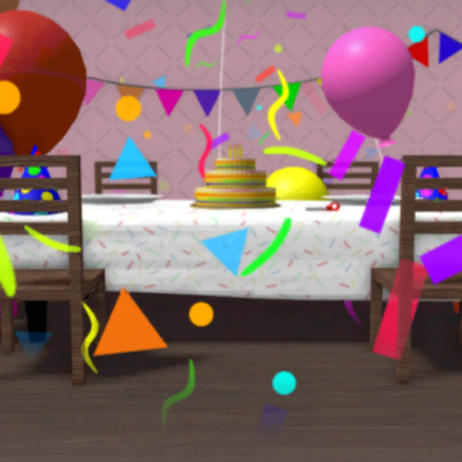 Retro Roblox Stacked Cake Party