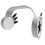 Winged Headphones (white)