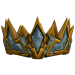 (CODE= 2161 ) Wealthy 24k Golden Ancient Gem Crown