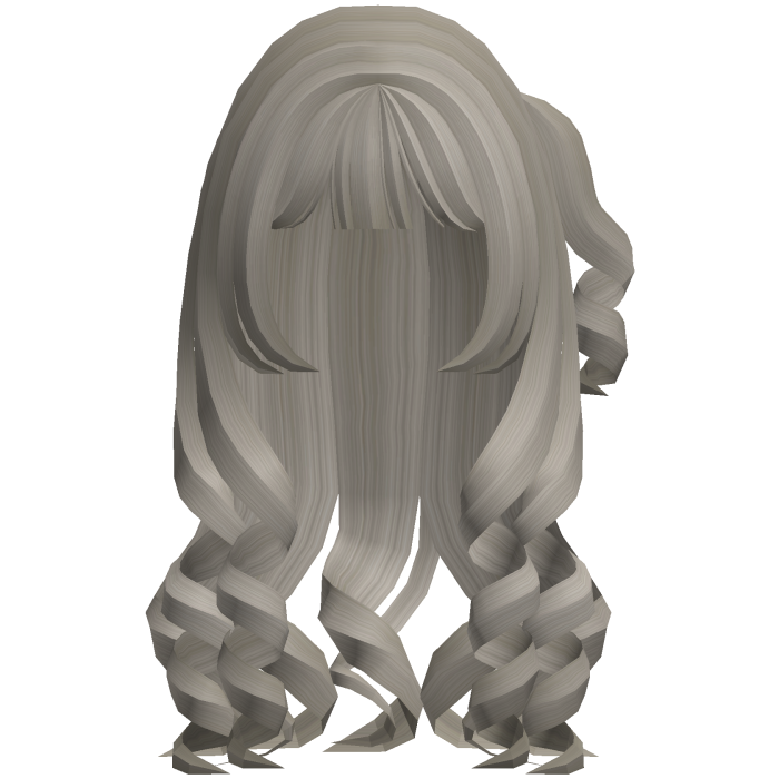 swirly curled kawaii cute side pigtayellow blonde 