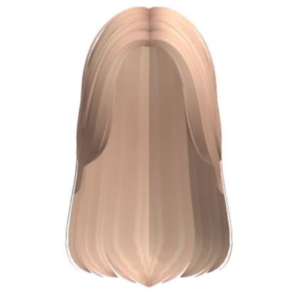 Long Straight Basic Preppy Girl Hair (Blonde) Roblox decal