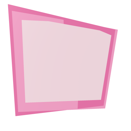 Pink digital blocky bunny tail