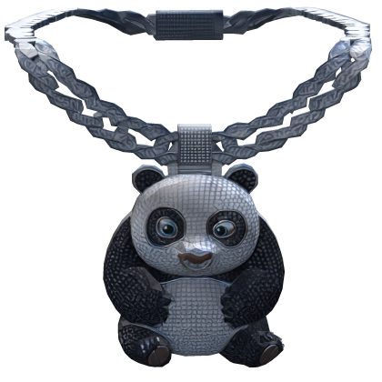 Iced Out Baby Po Panda Necklace 1.0