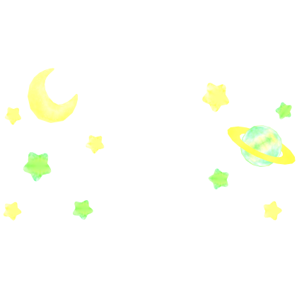♡ Cute Galactic Space Aura Green Yellow Pastel ♡ thumbnail