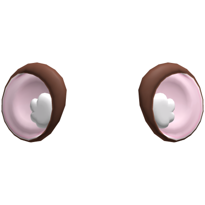 ♡ ꒰ BIG oversized brown mouse ears ꒱ ♡  Roblox item