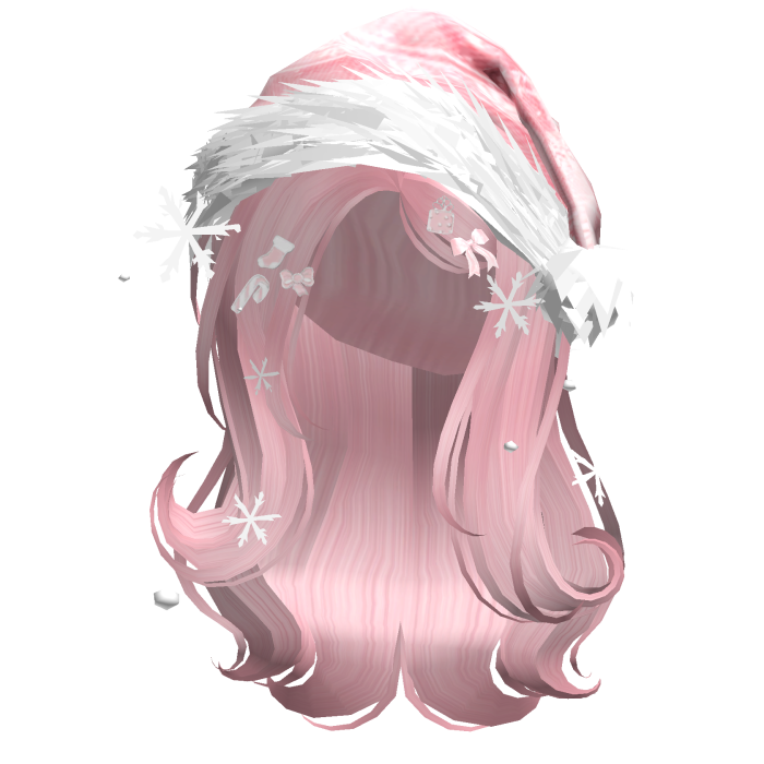 Shy Gentle Swirls w/Santa Hat (Pink)
