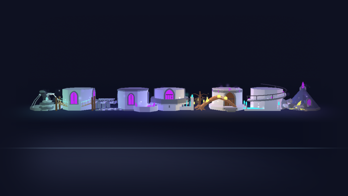 Low Poly Fantasy Pack x60 Crystal Tree Portal Rune preview 10