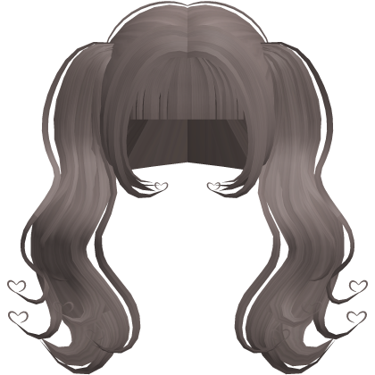 ʚiɞ ．adorb heart dolly pigtail in chai ♡  Roblox item