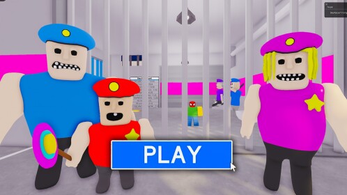 BUFF POLICE FAMILY PRISON RUN ESCAPE! (Obby)