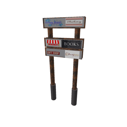 stripmall sign/ billboard