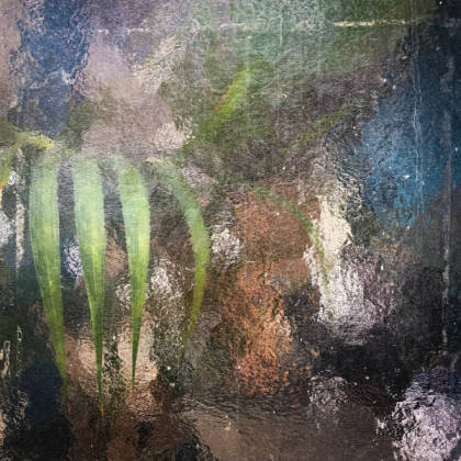 Brown, White, and Green Abstract Painting Roblox decal