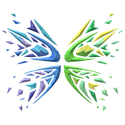 Shattered Crystal Wings (Blue & Green)