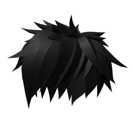 Black Messy Long Hair 12.0 Roblox item