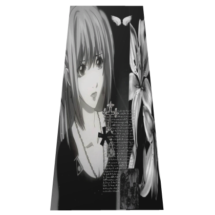 Misa Amane Emo larp black cape Roblox item