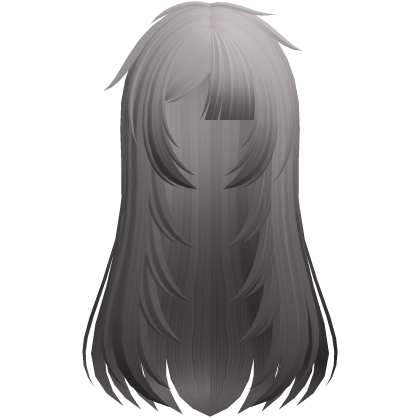 🖤 layered messy fallen angel hair in ombre ash