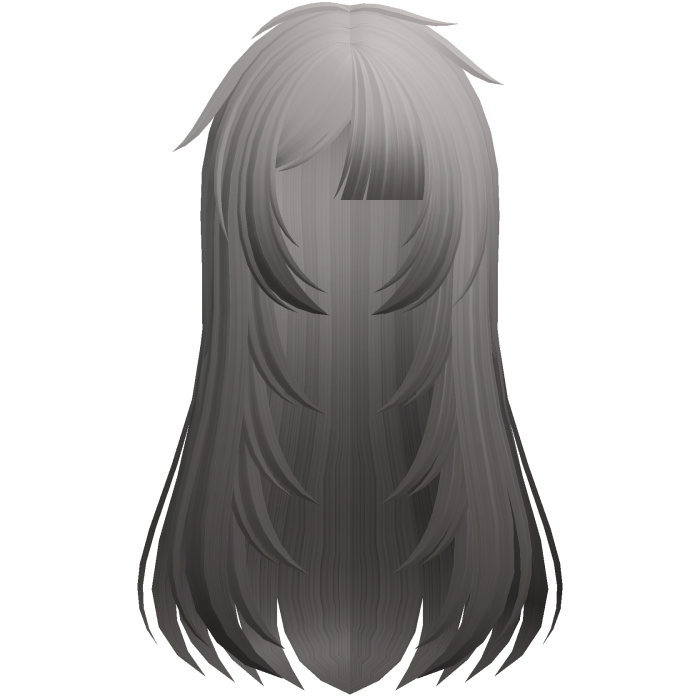🖤 layered messy fallen angel hair in ombre ash