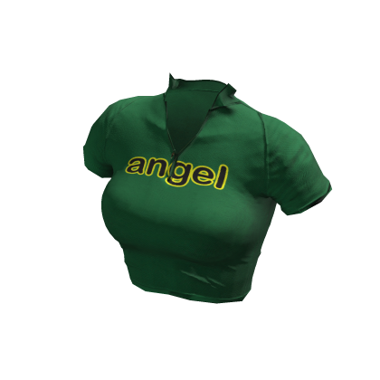ʚ♡ɞ Green Contrast Zipper Crop top thumbnail