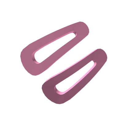 Pink Hair Clips - Roblox