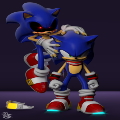 Sonic and Sonic.EXE Roblox decal