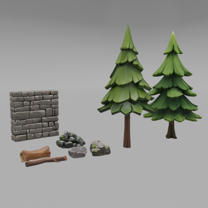 Forest Nature Pack - Trees, Rocks & Props preview 1