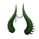 Huge Green Mech Horns
