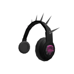 Pink Logo Spike Headphones