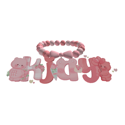 kjay pink bear 3.0 Roblox item