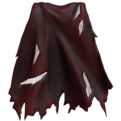 Worn-Out Cape w/ Holes - Red thumbnail