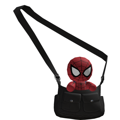 Spiderman plush in bag