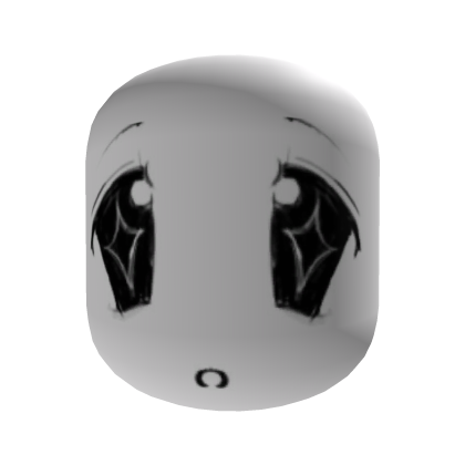 cutecore anime moe chibi face mask - white