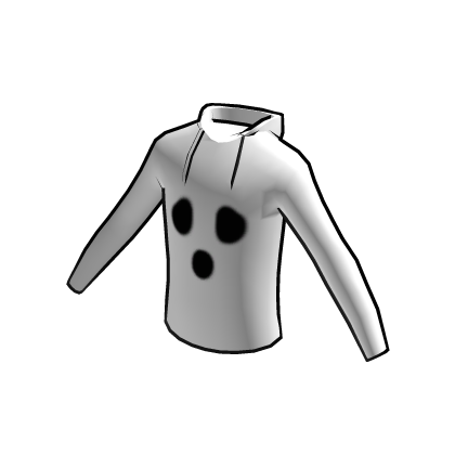 👻 Halloween Ghost White Sweatshirt Outline Black thumbnail