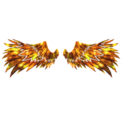 Cartoony Orange Galaxy Angel Wings🌌 Roblox item