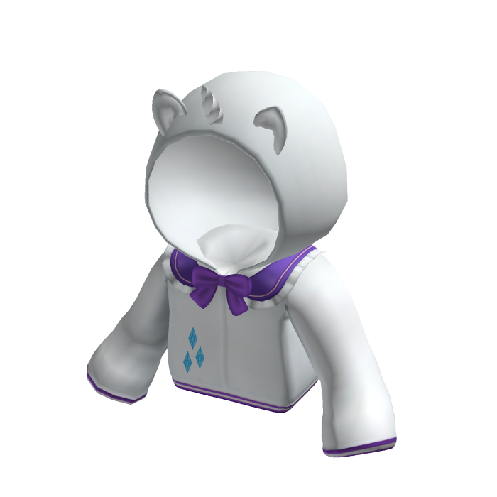 ♡ kawaii mlp rarity hoodie jacket