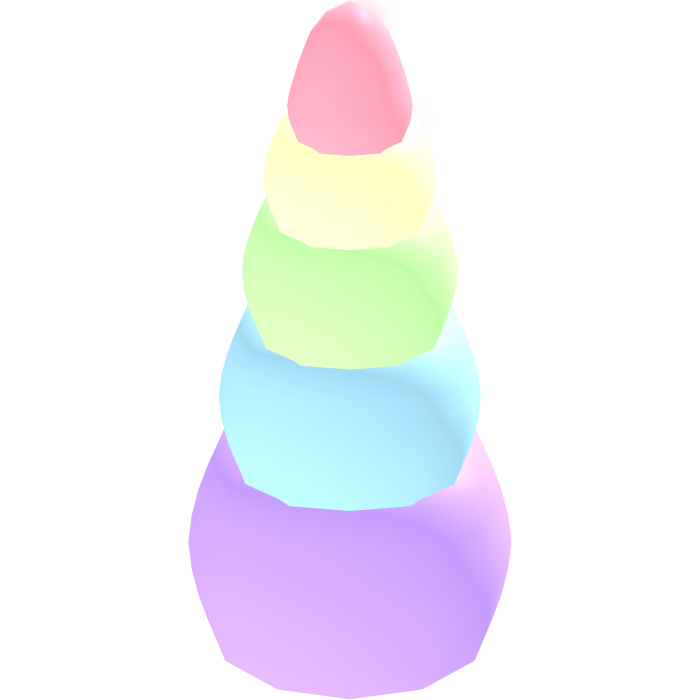 cute glowing unicorn horn emissive
