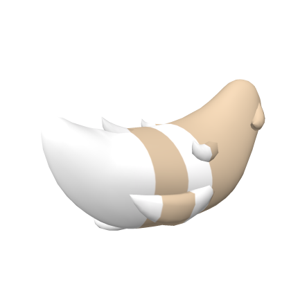 Brown & White Striped Kemono Tail Roblox item