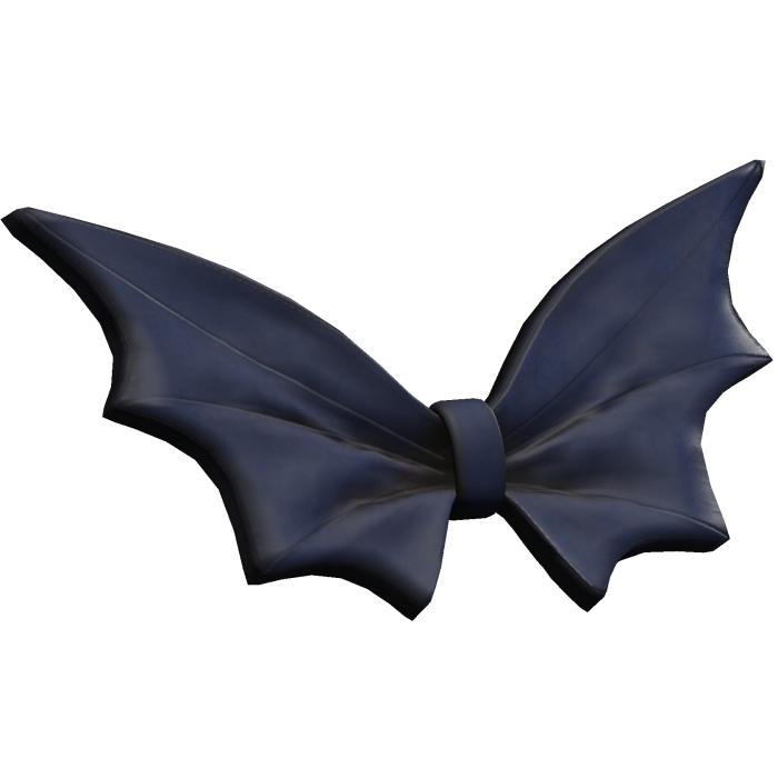 Cutesy Grunge Alt Gothic Bat Hair Clip Blue