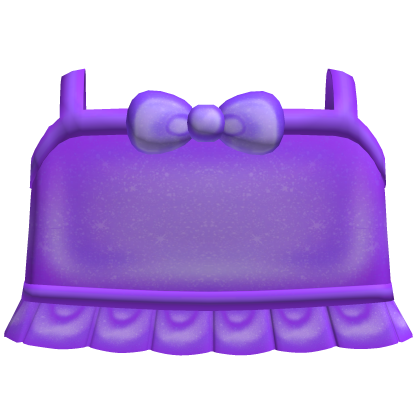 ♡ bright purple tweencore bow ruffled top Roblox item