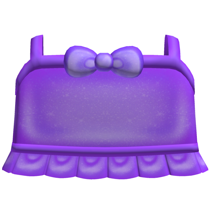 ♡ bright purple tweencore bow ruffled top